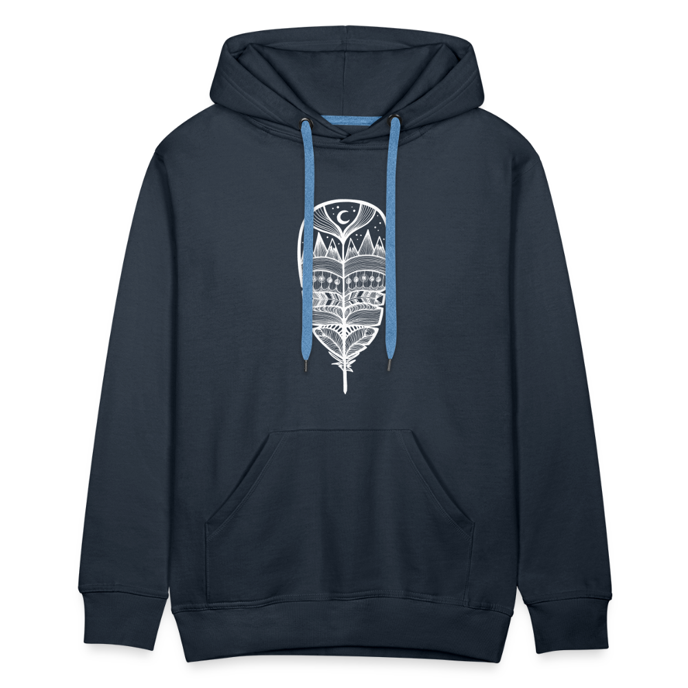 World in a Feather Classic Hoodie - navy