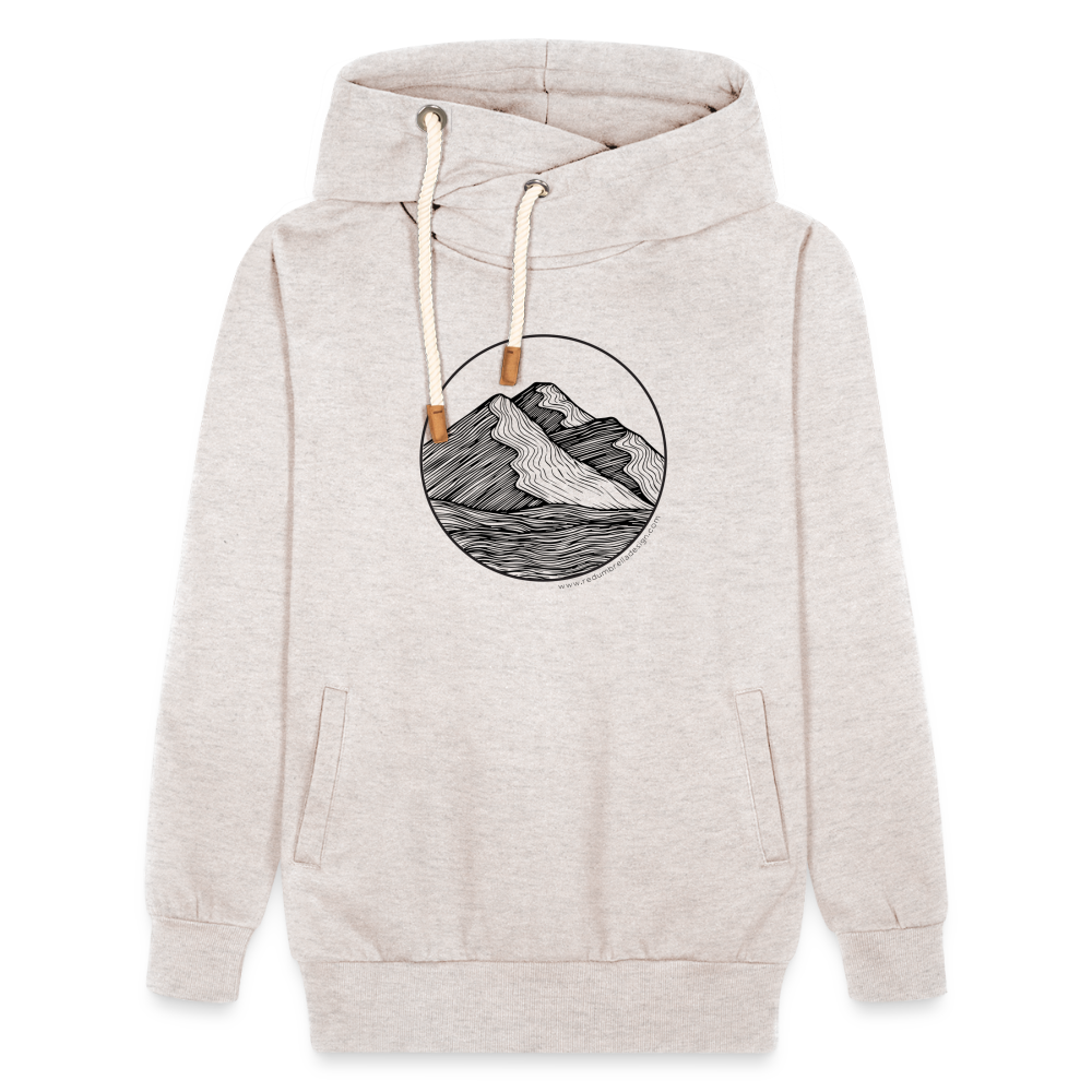 Mountain Shawl Collar Hoodie - heather oatmeal