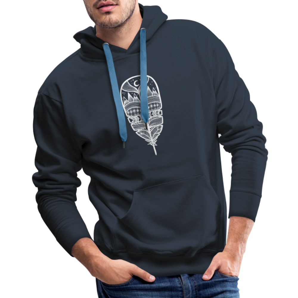World in a Feather Classic Hoodie - navy