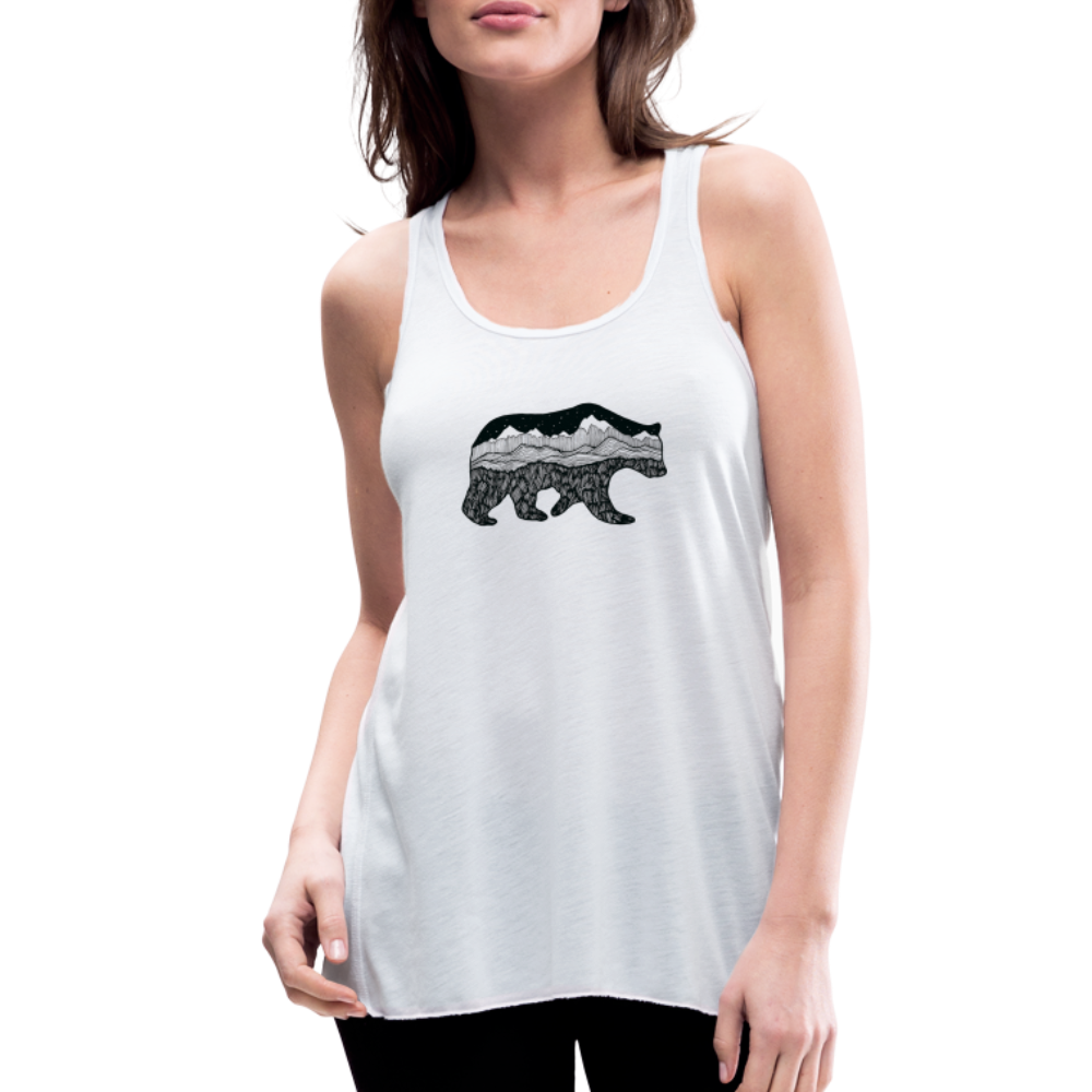 Grizzly Tank - Black Ink - white