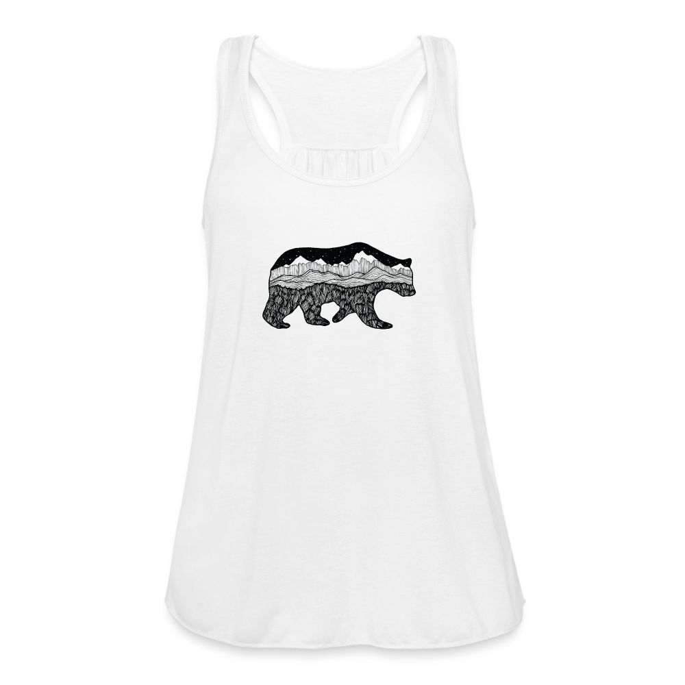 Grizzly Tank - Black Ink - white