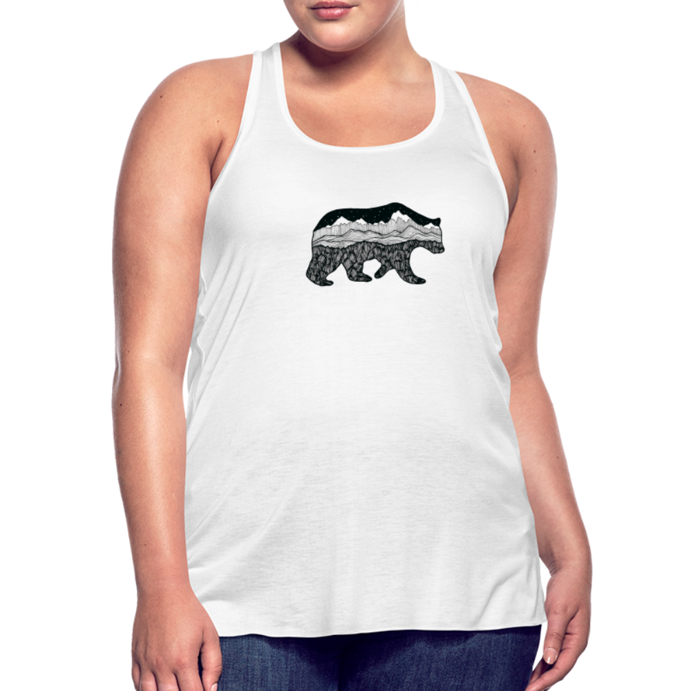 Grizzly Tank - Black Ink - white