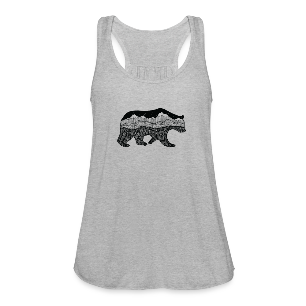 Grizzly Tank - Black Ink - heather gray