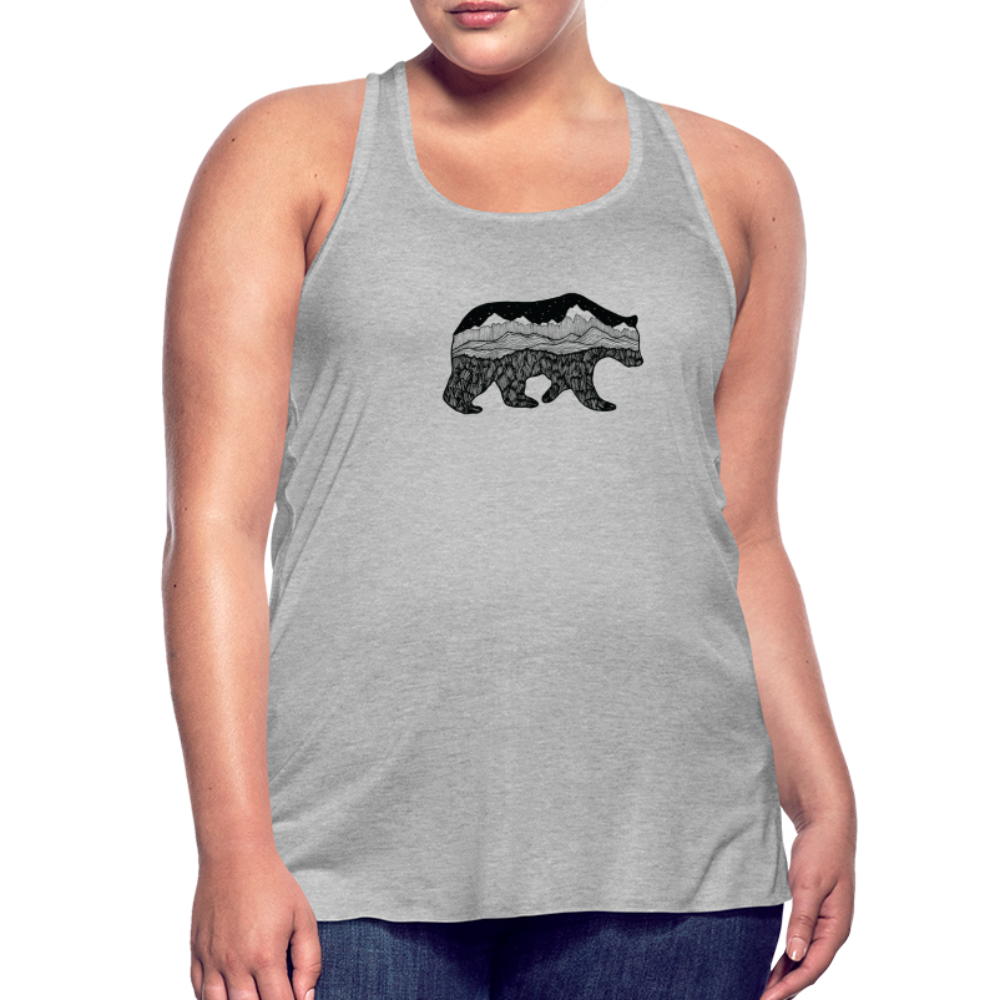 Grizzly Tank - Black Ink - heather gray