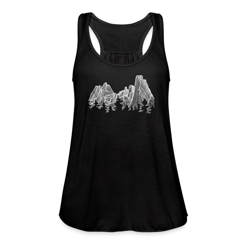 Spires Tank - White Ink - black