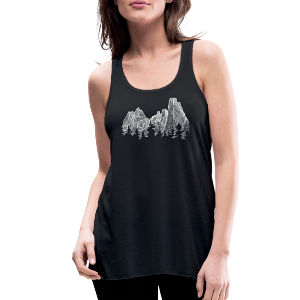 Spires Tank - White Ink - black