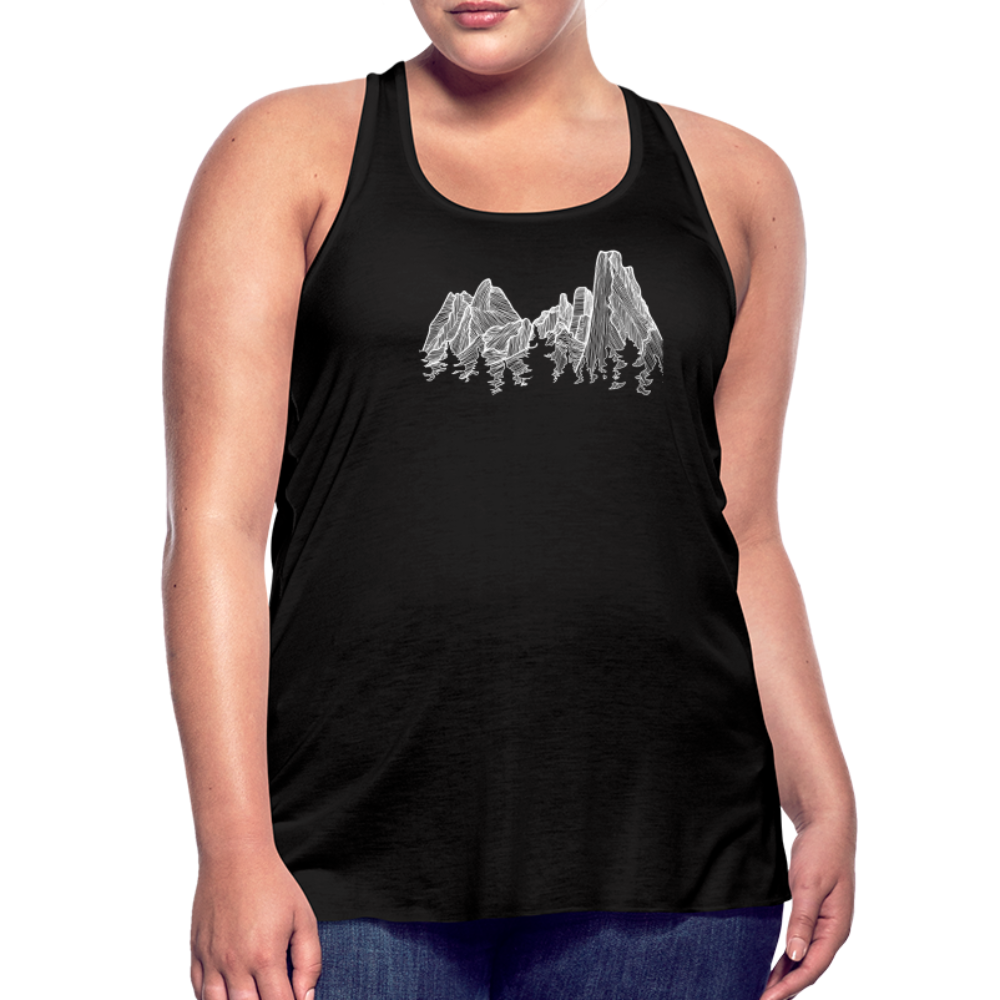 Spires Tank - White Ink - black