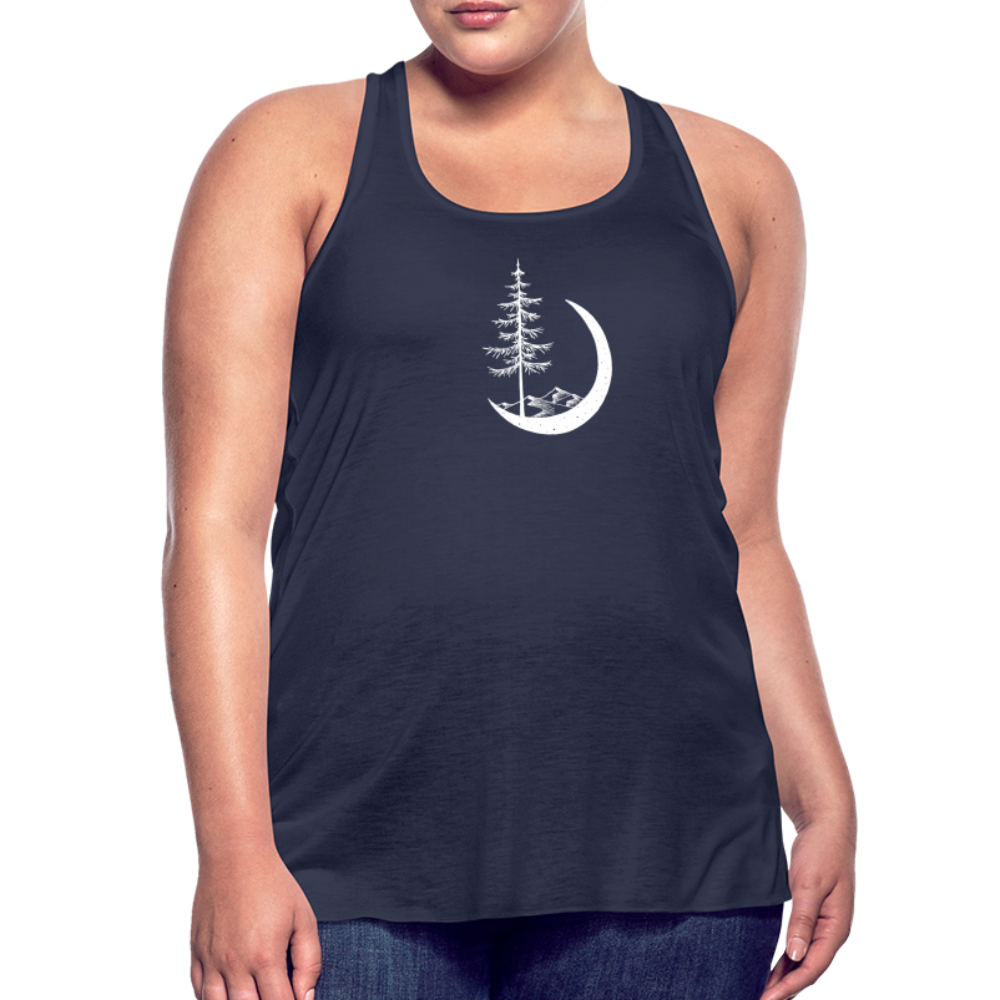 Stand Tall Tank - White Ink - navy