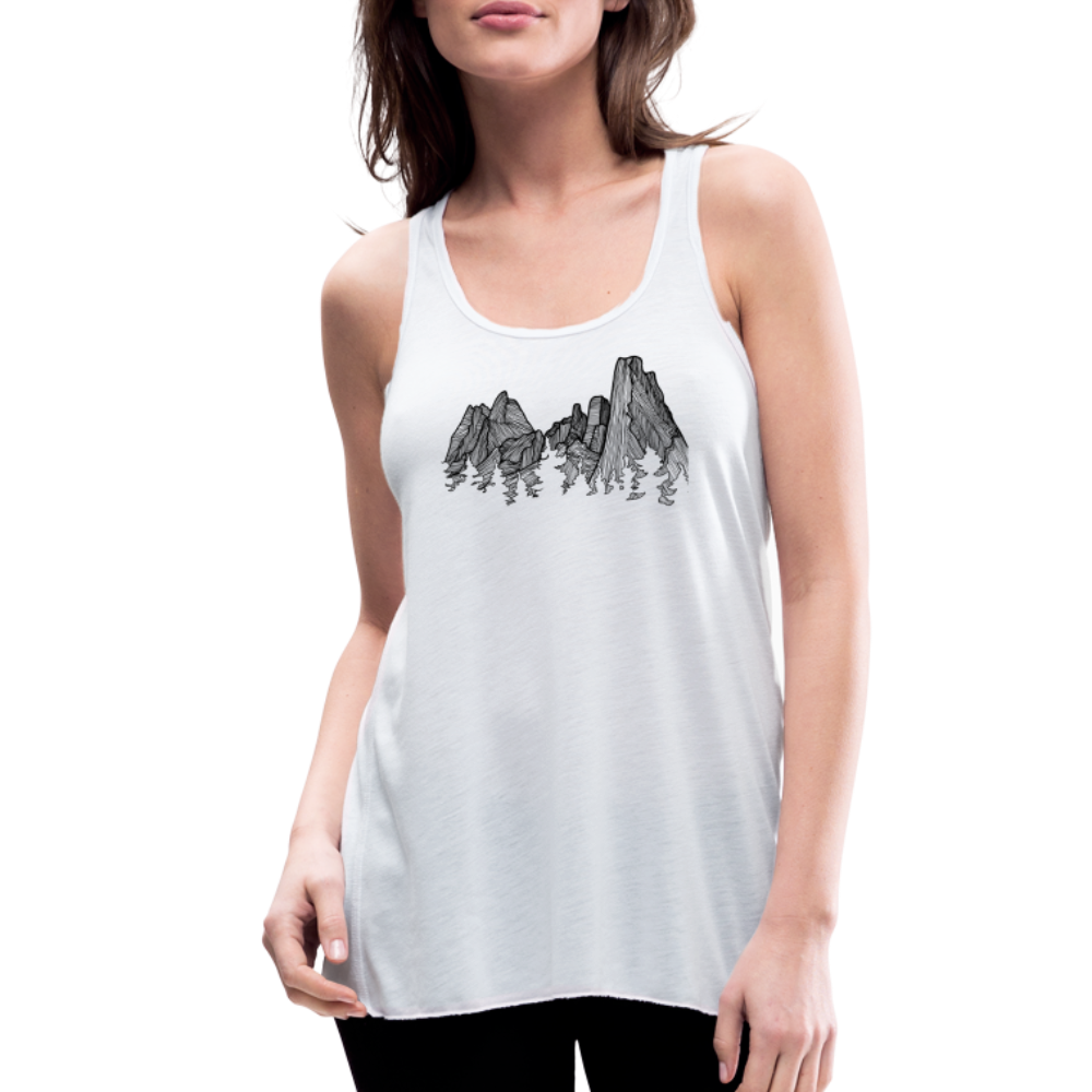 Spires Tank - Black Ink - white