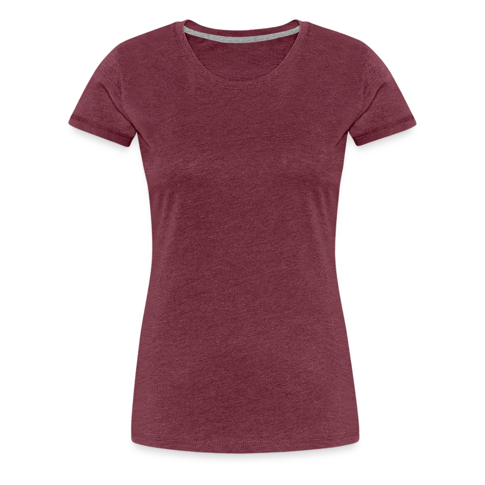 Blank Women's Scoop Neck Tee - heather burgundy