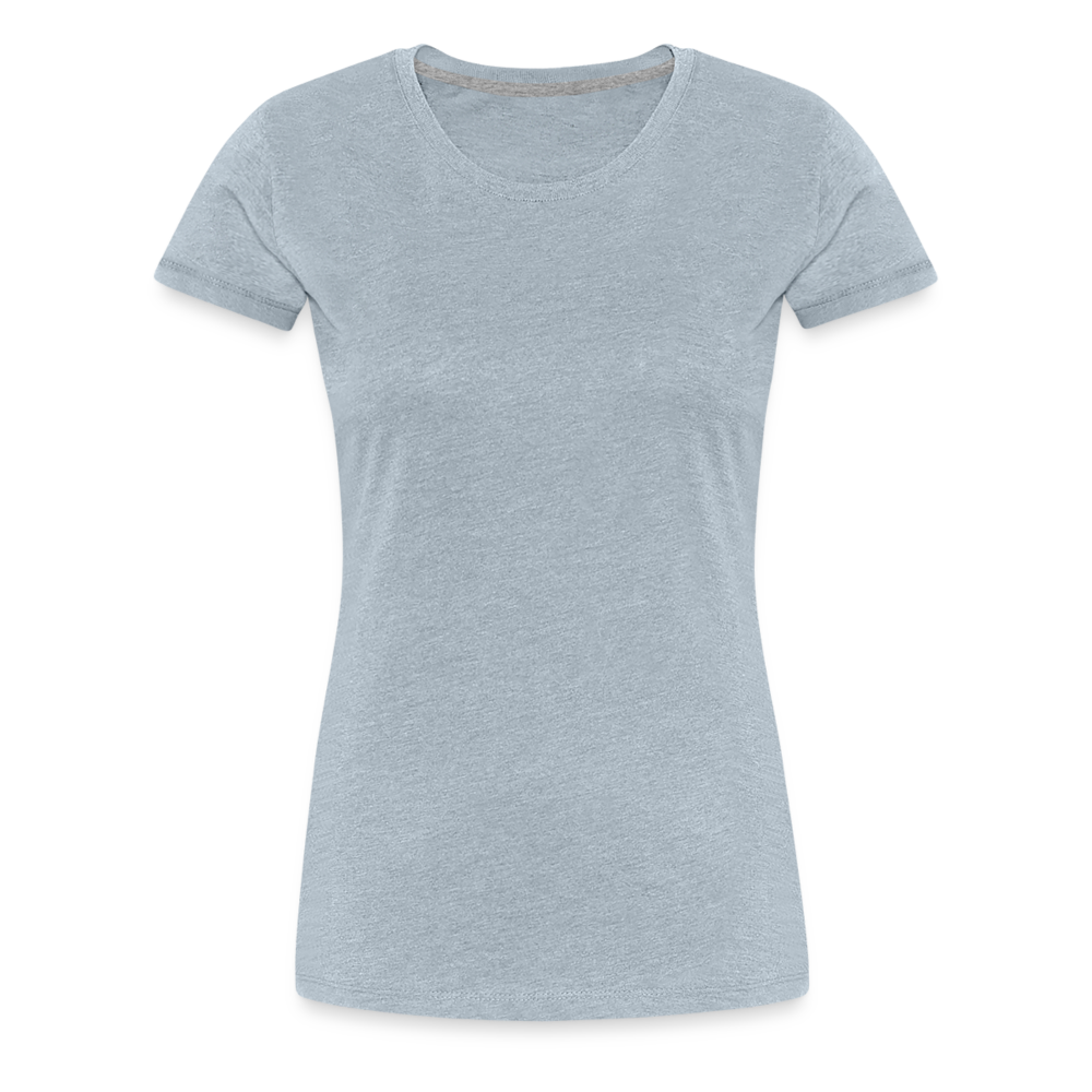 Blank Women's Scoop Neck Tee - heather ice blue